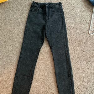 H&M High-Rise Washed Jeans